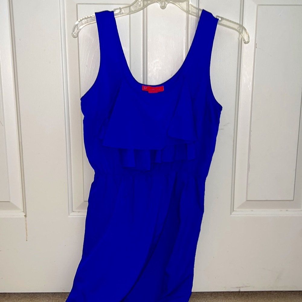 Bright Navy Blue Up Ultra Pink Dress